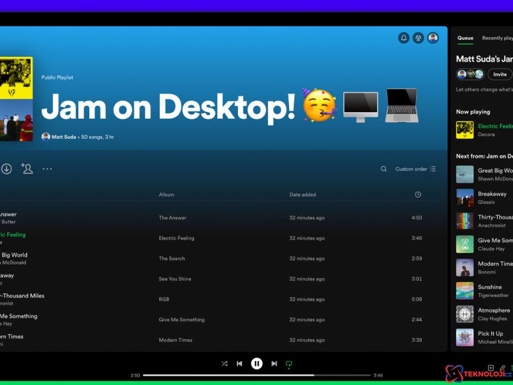 Spotify Jam artık bilgisayarda! Nasıl kullanılır? 1 Spotify Jam artık bilgisayarda! Nasıl kullanılır?