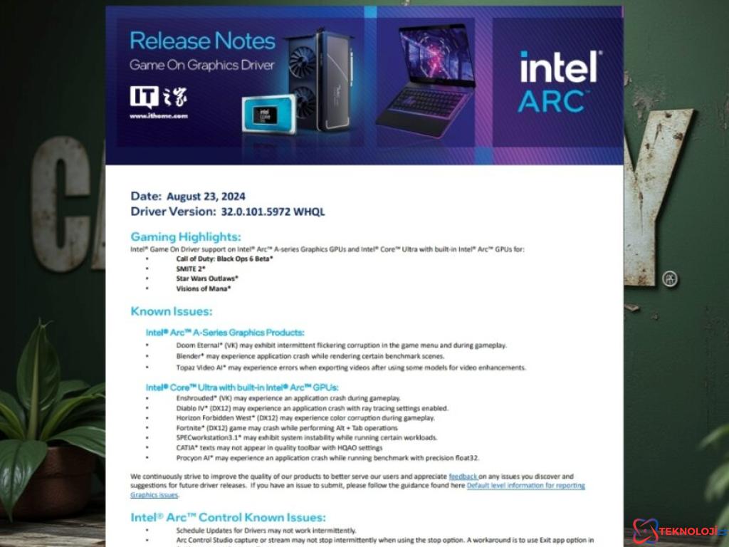 Intel'den Yeni Ekran Kartı Sürücüsü Güncellemesi!