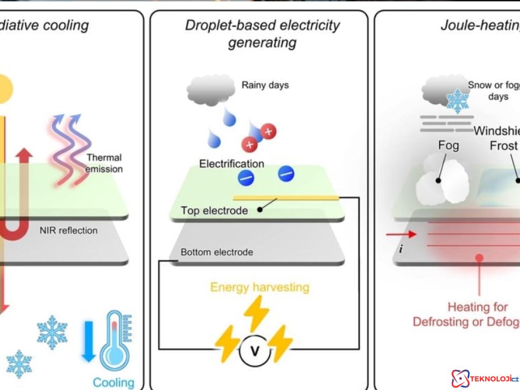 Akıllı Pencere Teknolojisi: Yağmur Damlalarından Enerji Üretme ve Sıcaklık Kontrolü