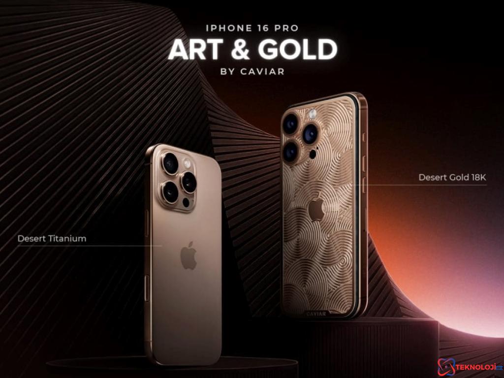 Caviar'dan Altın Kaplama iPhone 16 Pro: iPhone'lara Yeni Bir Boyut!