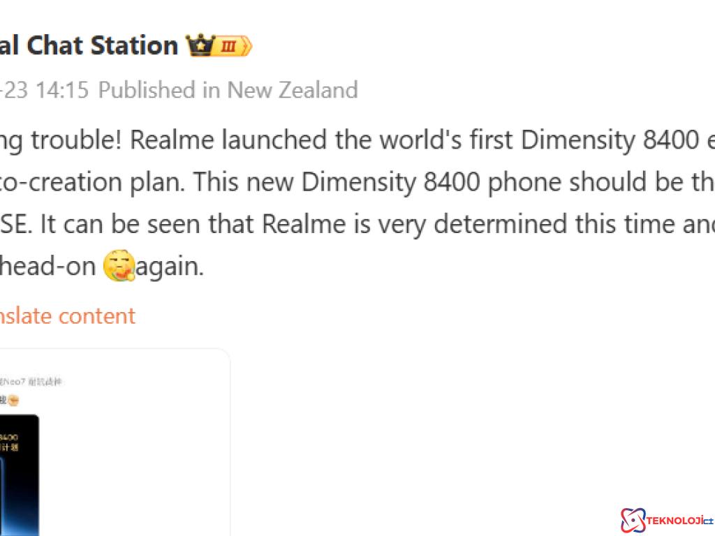 Realme Neo 7 SE ile Neo 7 Kıyasıya Rekabete Girişiyor!