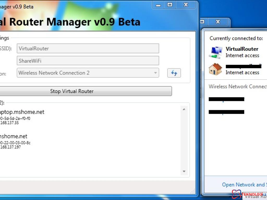 Windows 7 ve Windows 8 için İnternet Paylaşımı