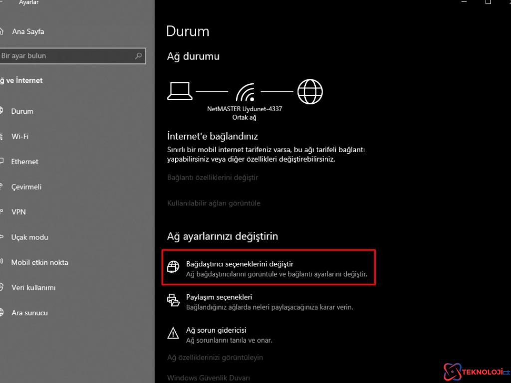 DNS ve VPN Ayarlarınızı Kontrol Edin