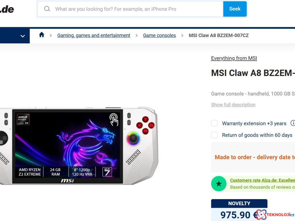 MSI Claw A8: Oyun Dünyasına Yepyeni Bir Soluk!