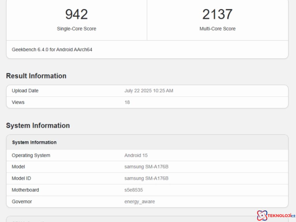 Samsung Galaxy A17 5G Performans Testlerine Girdi!