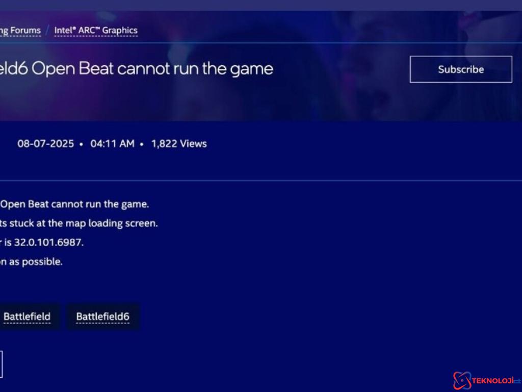 Battlefield 6: Intel Arc Ekran Kartları ile Yaşanan Sorunlar ve Çözüm Önerileri