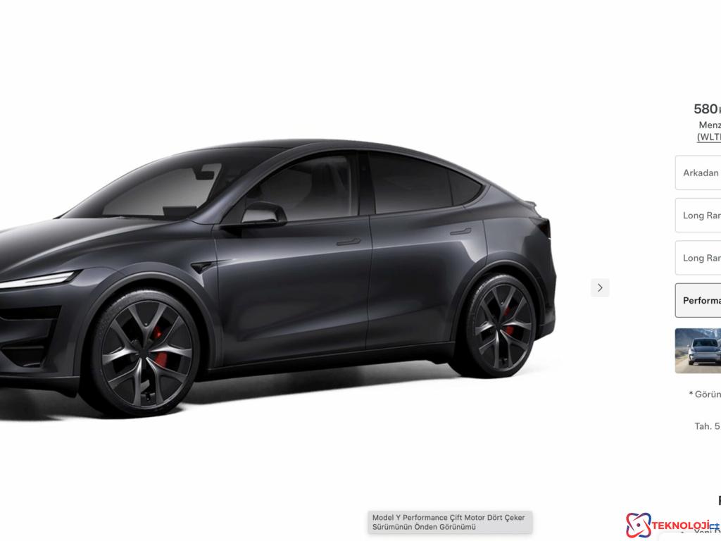 Yeni Tesla Model Y Performance: Adaptif Süspansiyon ve 580 km Menzil ile Türkiye'de Piyasaya Çıktı