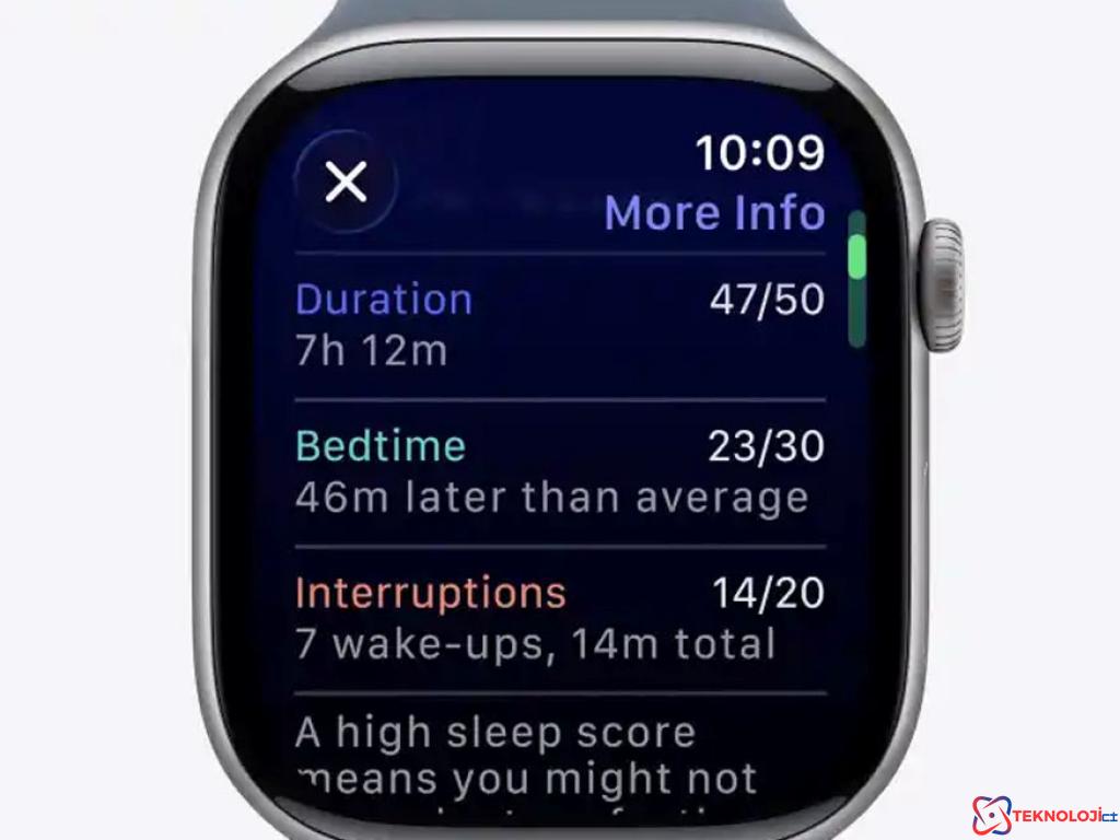 Apple, Uyku Skoru Özelliği ile Apple Watch Modellerini Geliştiriyor