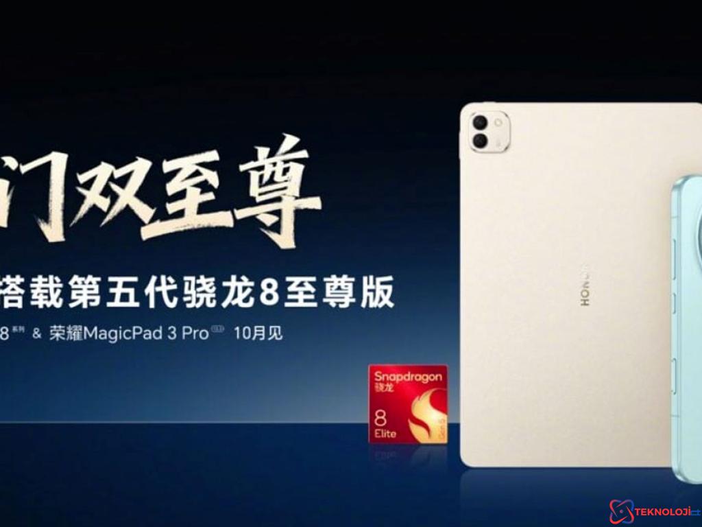 Honor'un Yeni Amiral Gemisi MagicPad 3 Pro: Snapdragon 8 Elite Gen 5 ile Güçleniyor