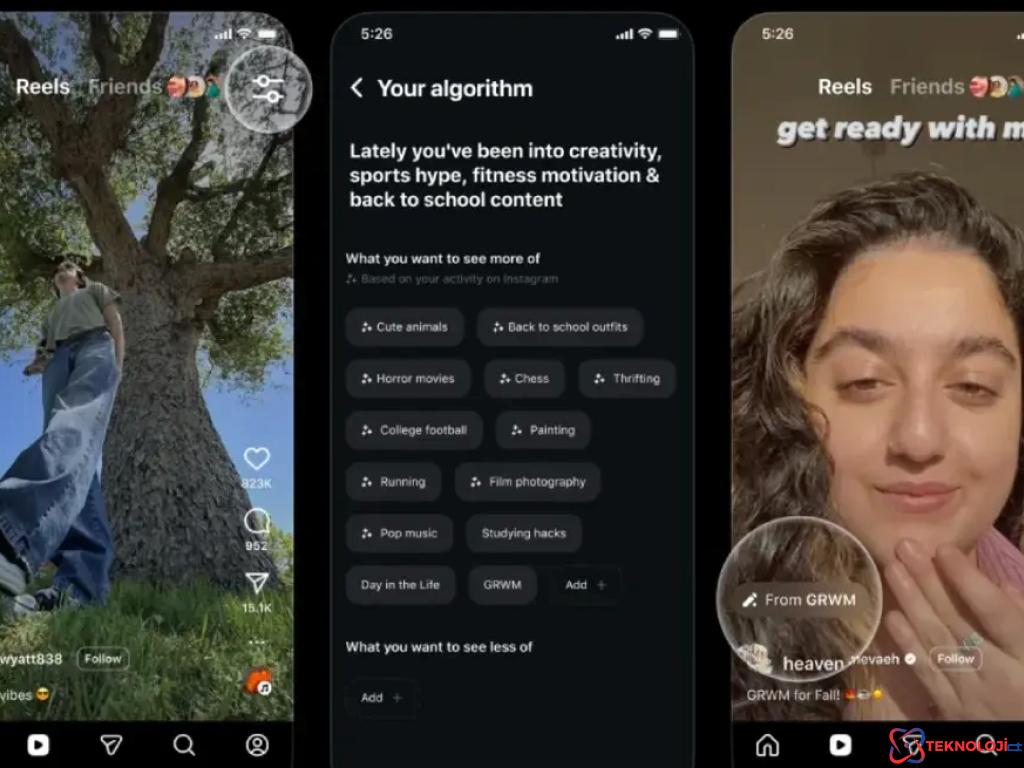 Instagram'dan Kullanıcı Kontrolüne Dayalı Algoritma Değişikliği