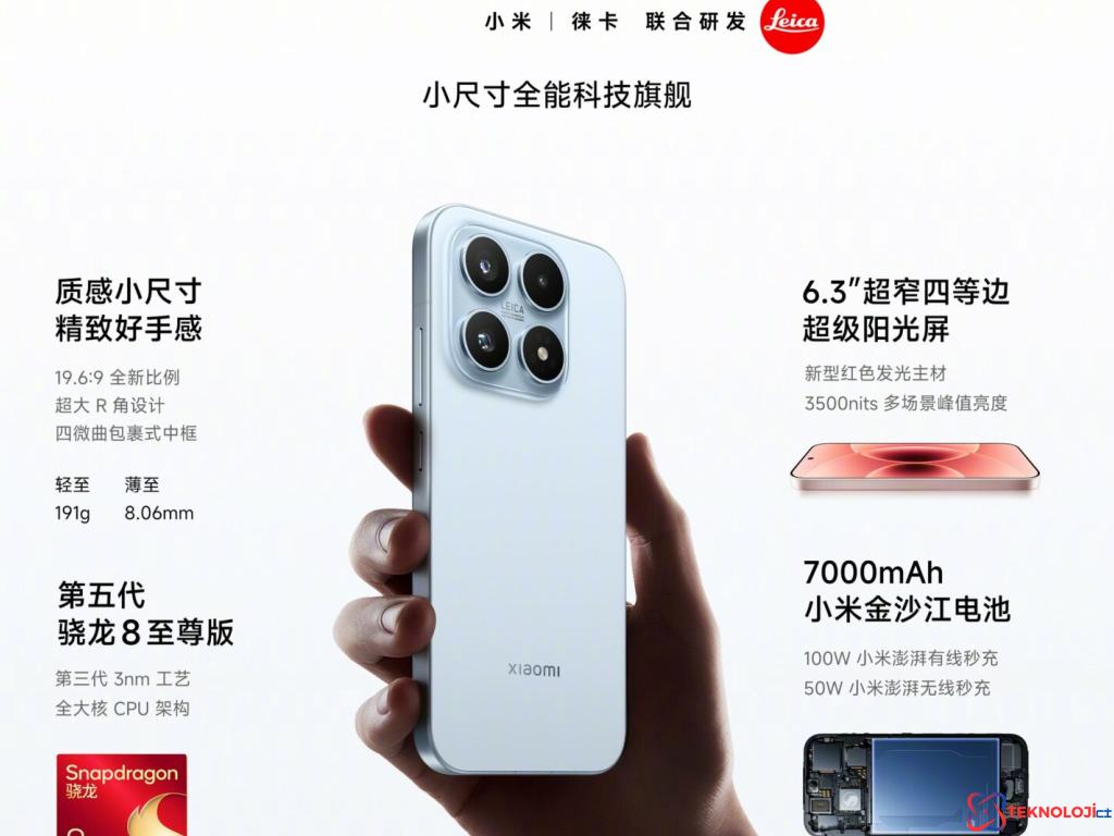 Xiaomi 17: Snapdragon 8 Elite Gen 5 ile Güçlü ve Hafif Amiral Gemisi